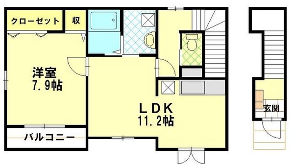 アロマ・ドゥ-・ヴィラの物件間取画像